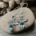 Celtic Morning Blue Topaz Earrings - 