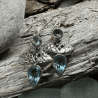 Celtic Morning Blue Topaz Earrings - 