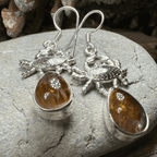 Seychelles Crab Earrings - Round