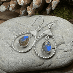 Delyth Celtic Earrings - Moonstone