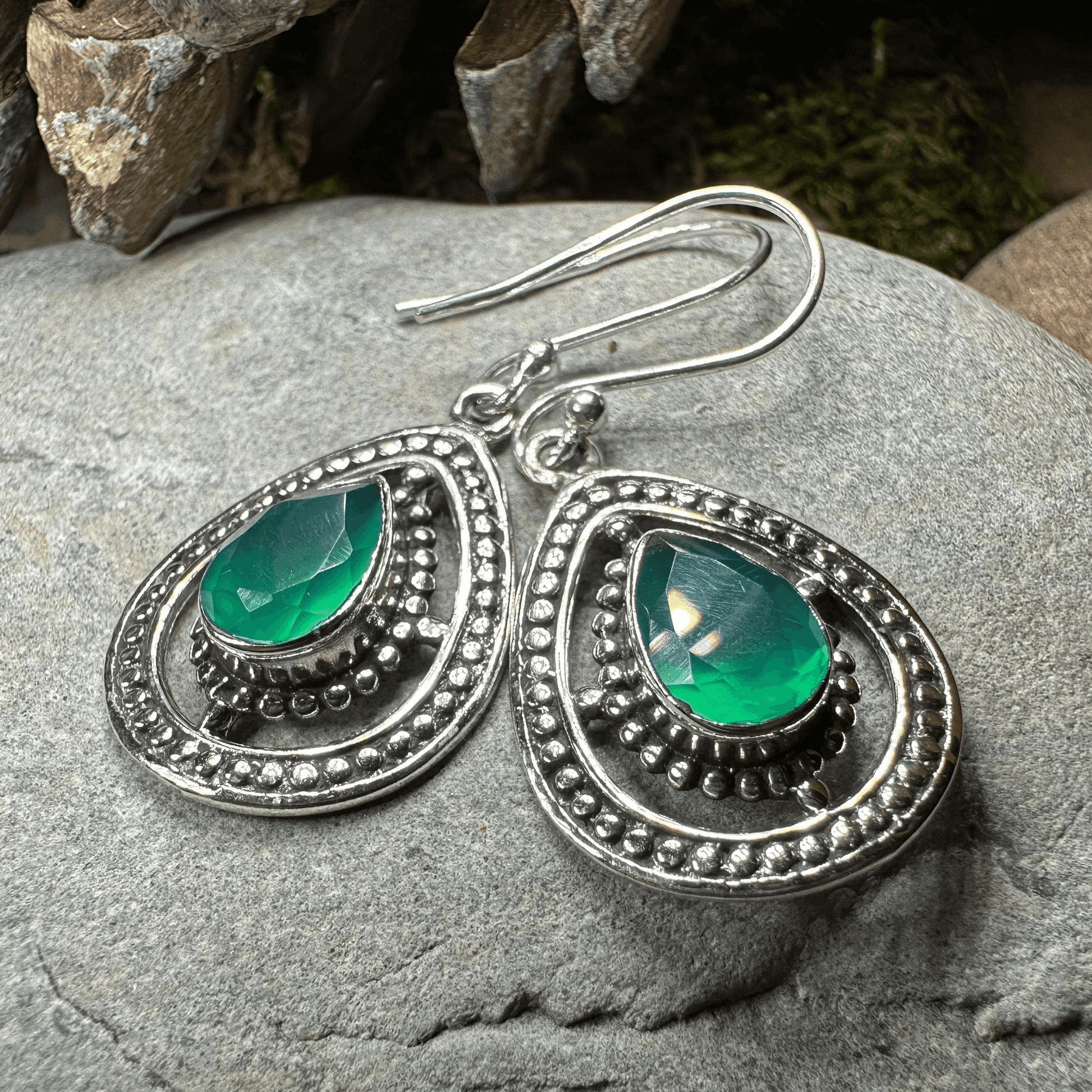 Arela Celtic Goddess Earrings - Moonstone