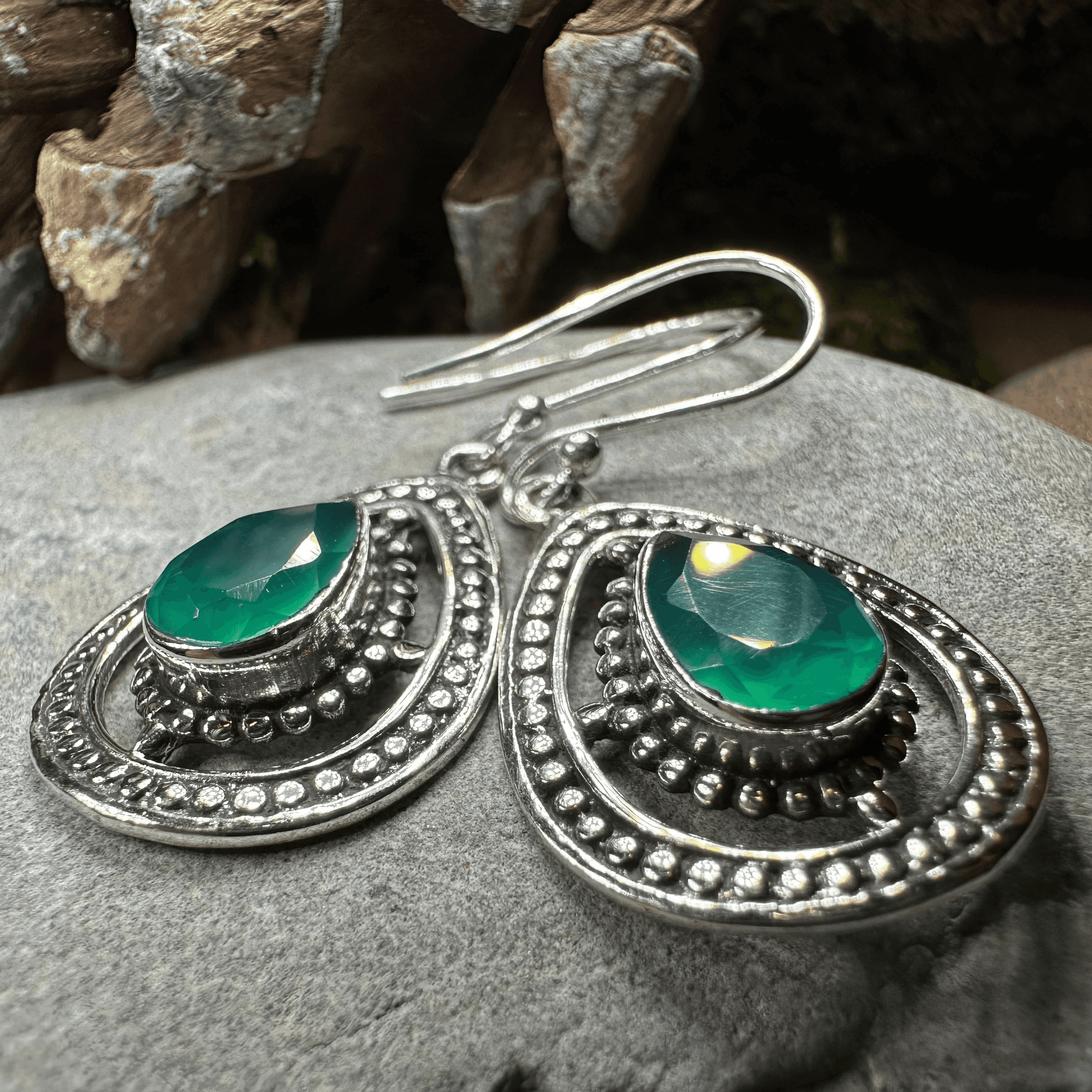 Arela Celtic Goddess Earrings - Moonstone