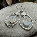 Delyth Celtic Earrings - Moonstone