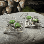 Mavis Celtic Earrings - Chalcedony/Turquoise