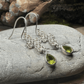 Leanna Celtic Knot Earrings - Peridot