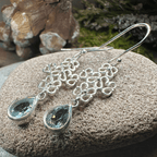 Leanna Celtic Knot Earrings - Peridot
