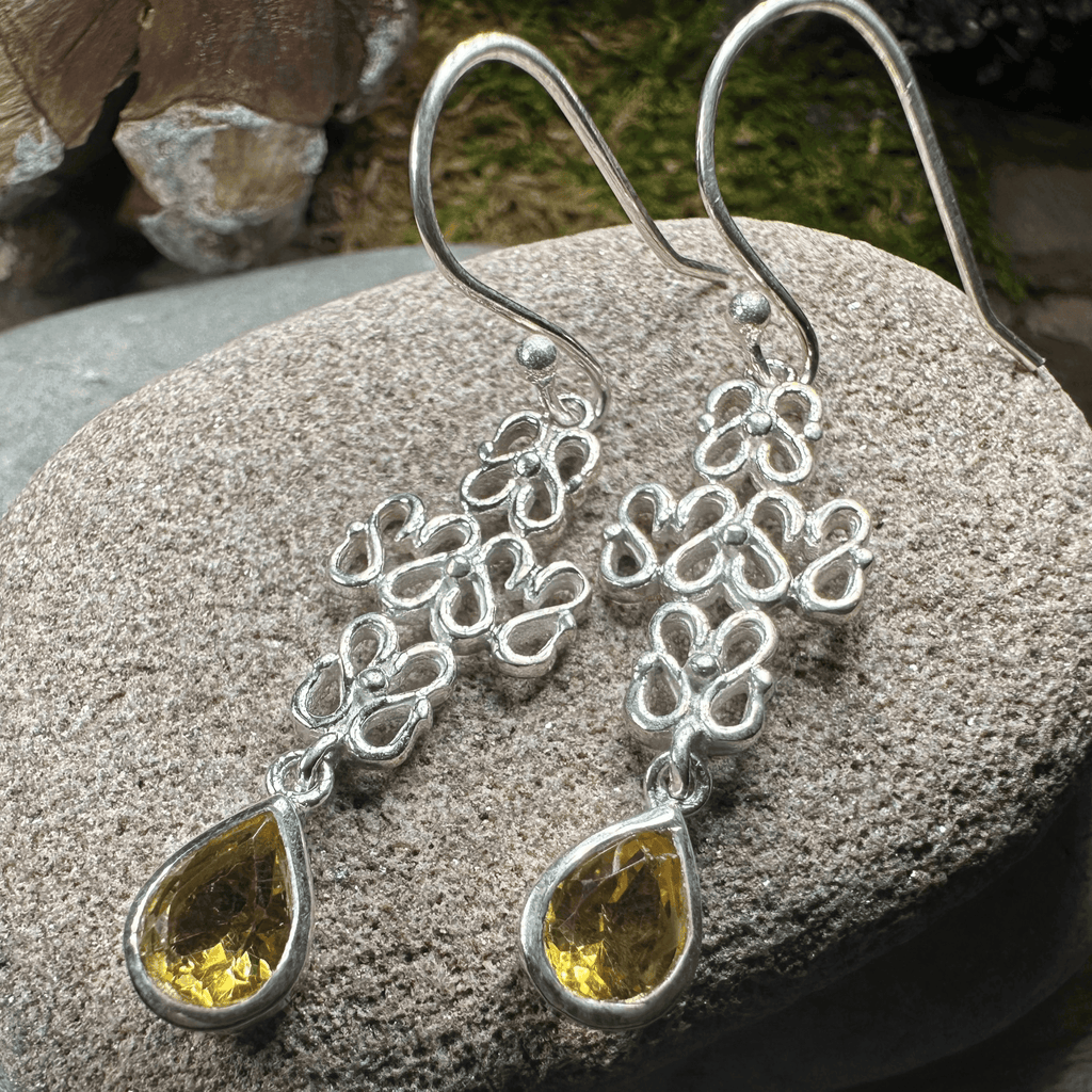 Leanna Celtic Knot Earrings - Peridot