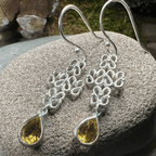 Leanna Celtic Knot Earrings - Peridot