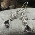 Leanna Celtic Knot Earrings - Amethyst