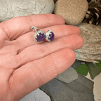 Innocence Post Earrings - Amethyst
