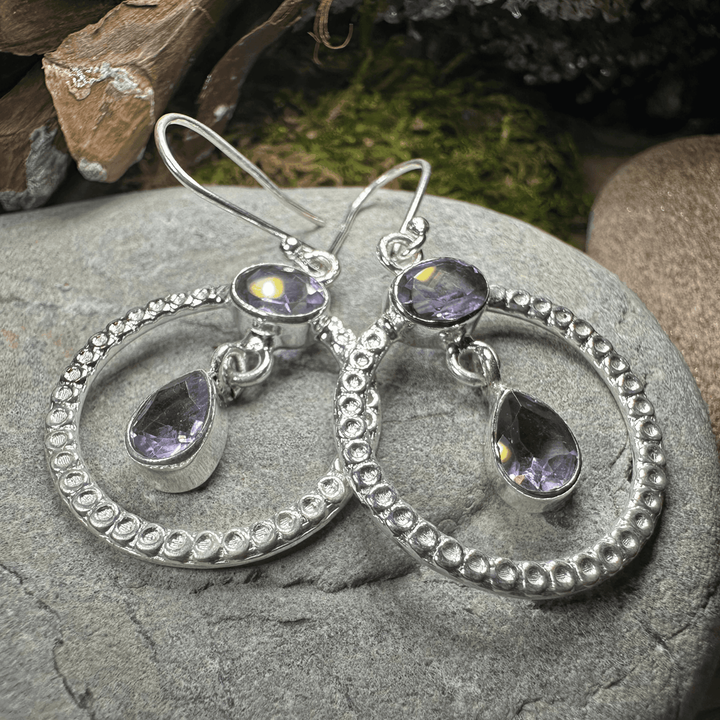 Briallen Gemstone Earrings - Amethyst