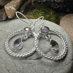 Briallen Gemstone Earrings - Amethyst
