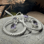 Briallen Gemstone Earrings - Amethyst