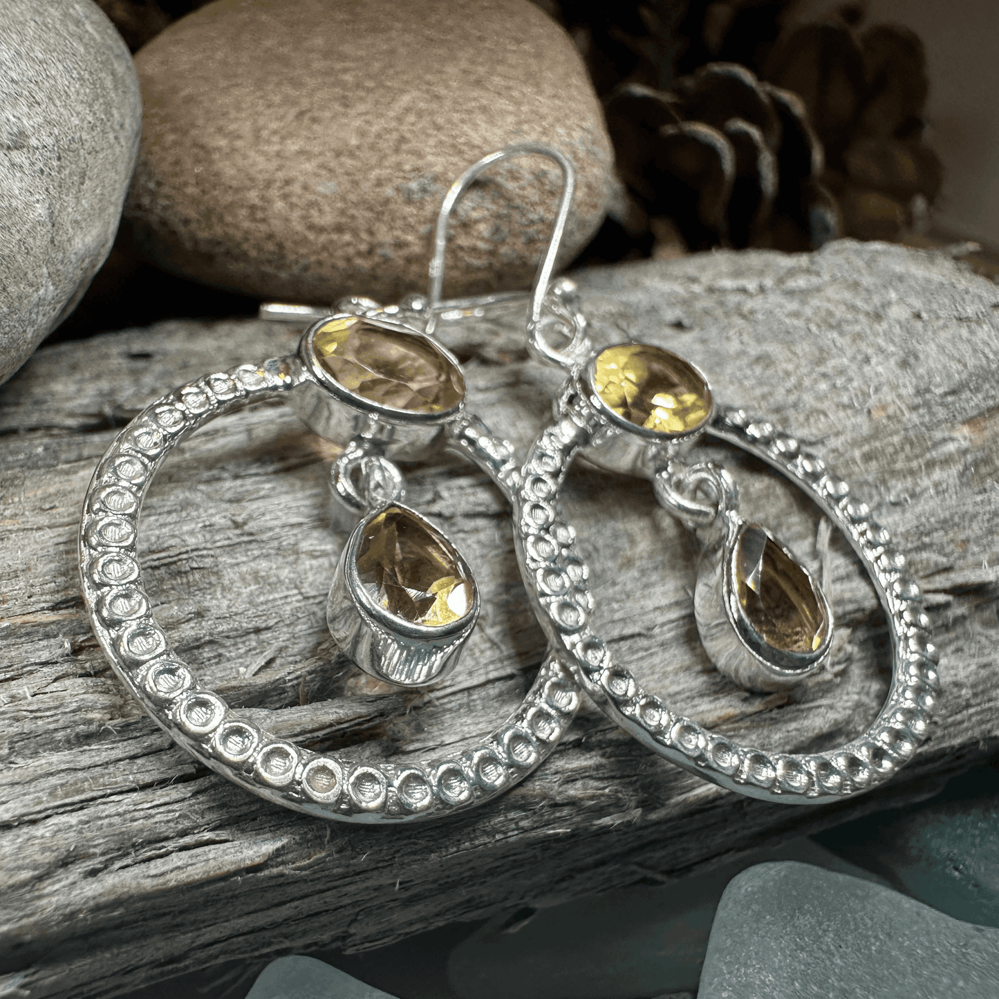 Briallen Gemstone Earrings - Amethyst