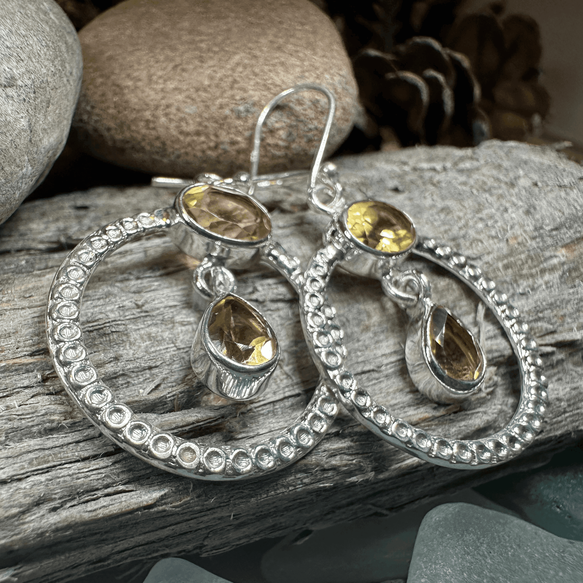 Briallen Gemstone Earrings - Amethyst