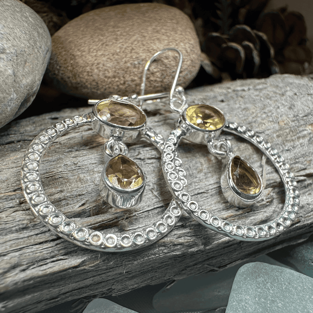 Briallen Gemstone Earrings - Amethyst