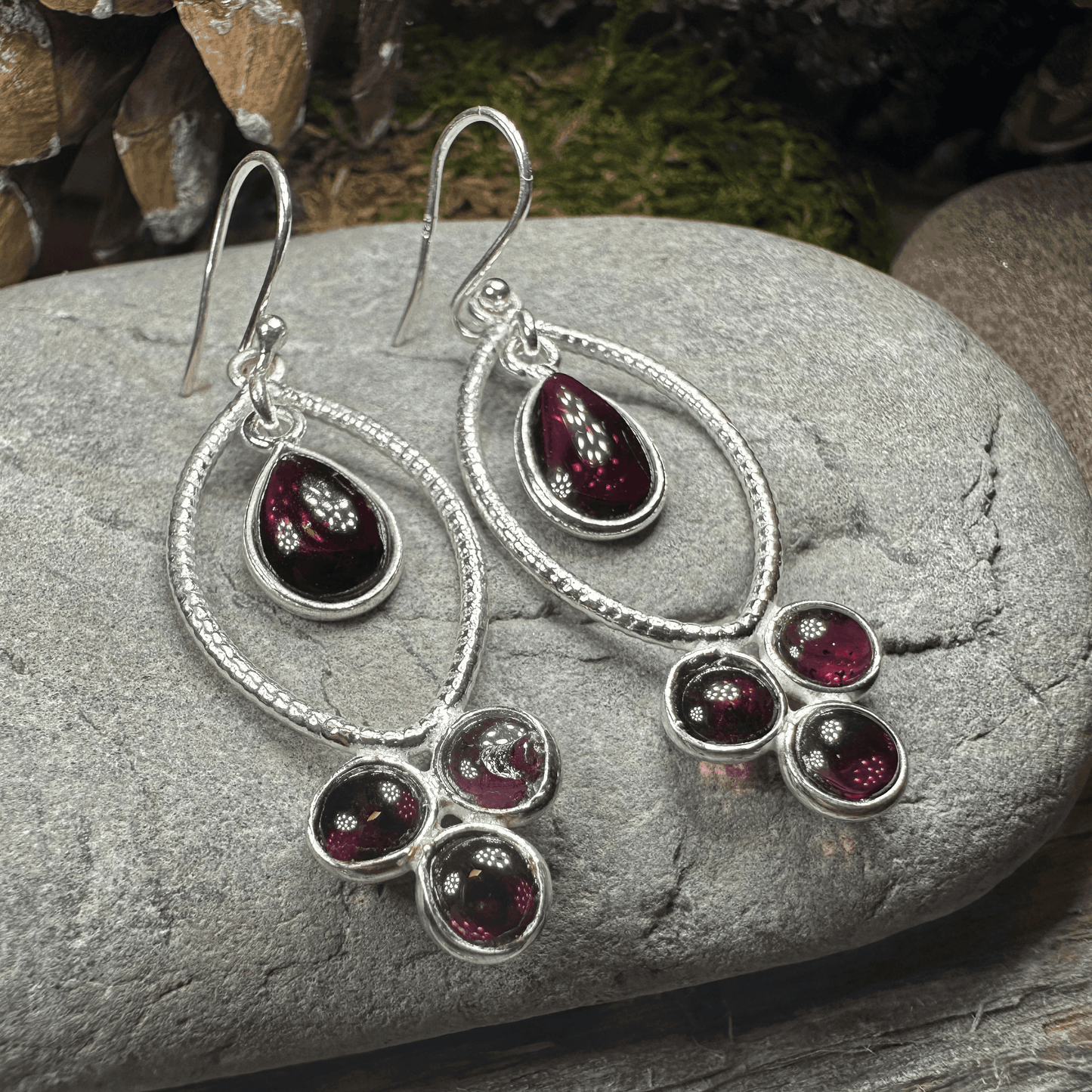 Brygid Celtic Goddess Earrings - Amethyst