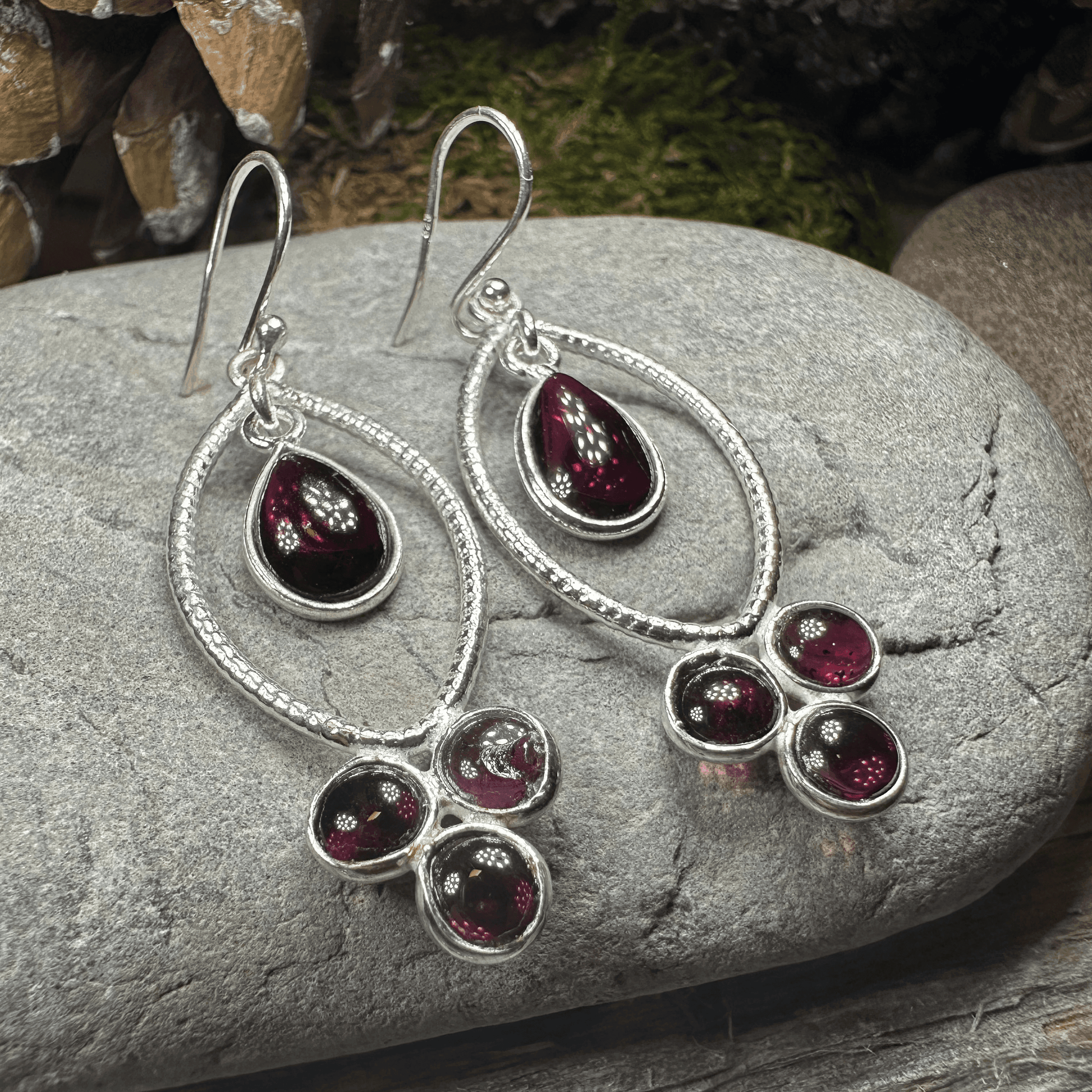 Brygid Celtic Goddess Earrings - Amethyst