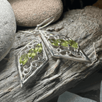 Mira Celtic Knot Earrings - Peridot