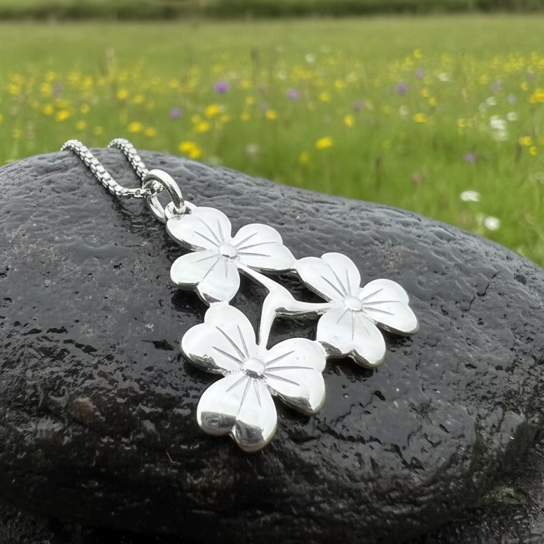 Triple Shamrock Necklace