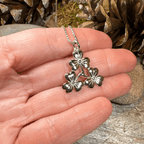 Triple Shamrock Necklace - 18