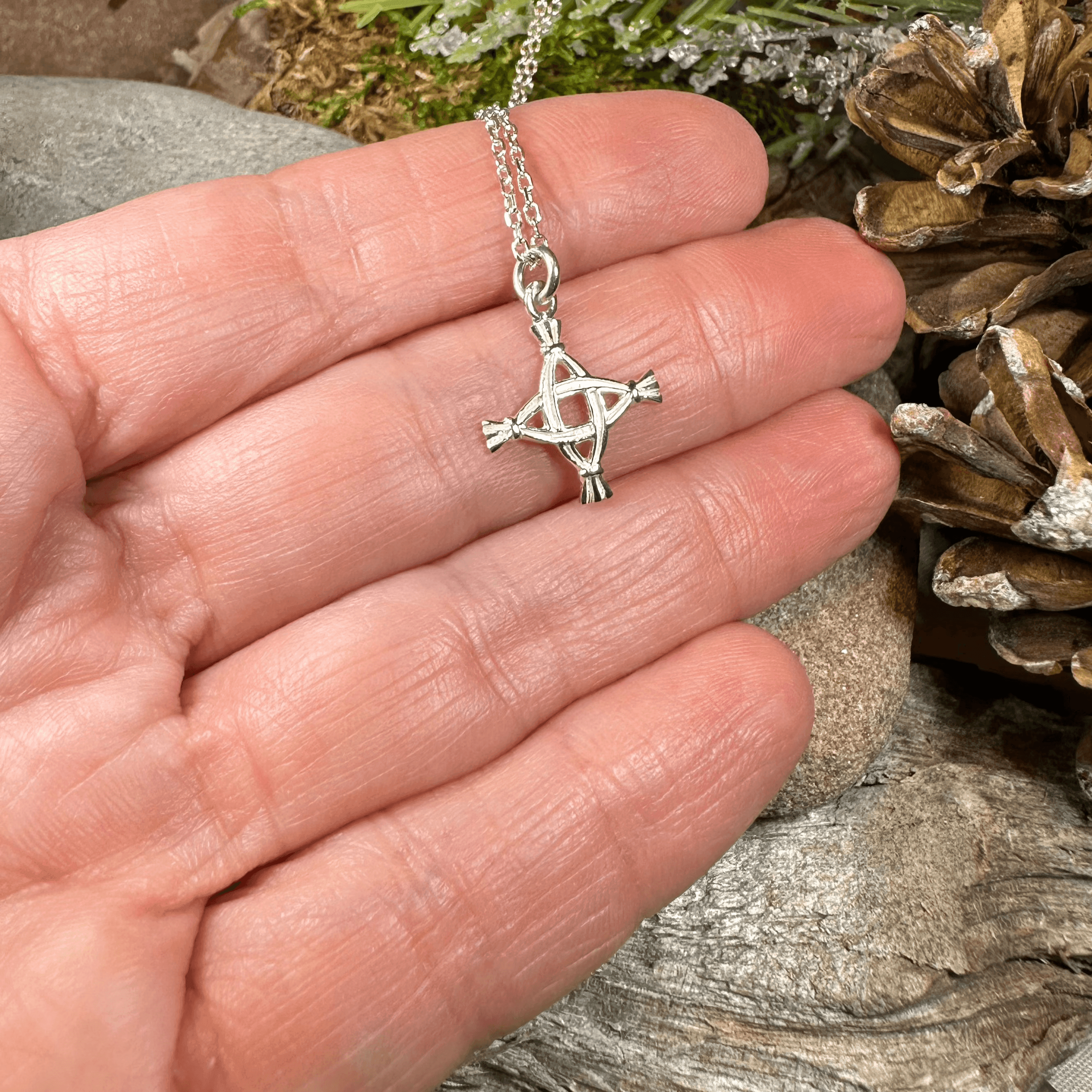 Kildare Saint Brigid's Cross Necklace - 18
