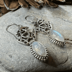 Laidir Celtic Knot Earrings - Moonstone