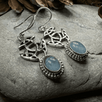 Laidir Celtic Knot Earrings - Moonstone
