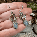 Laidir Celtic Knot Earrings - Moonstone