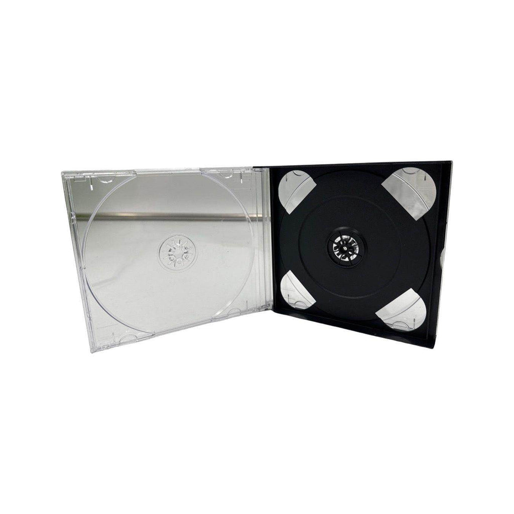 Quad Video Game Clear Replacement Shell Storage Case Playstation, DreamCast, CD's, & PC - 
