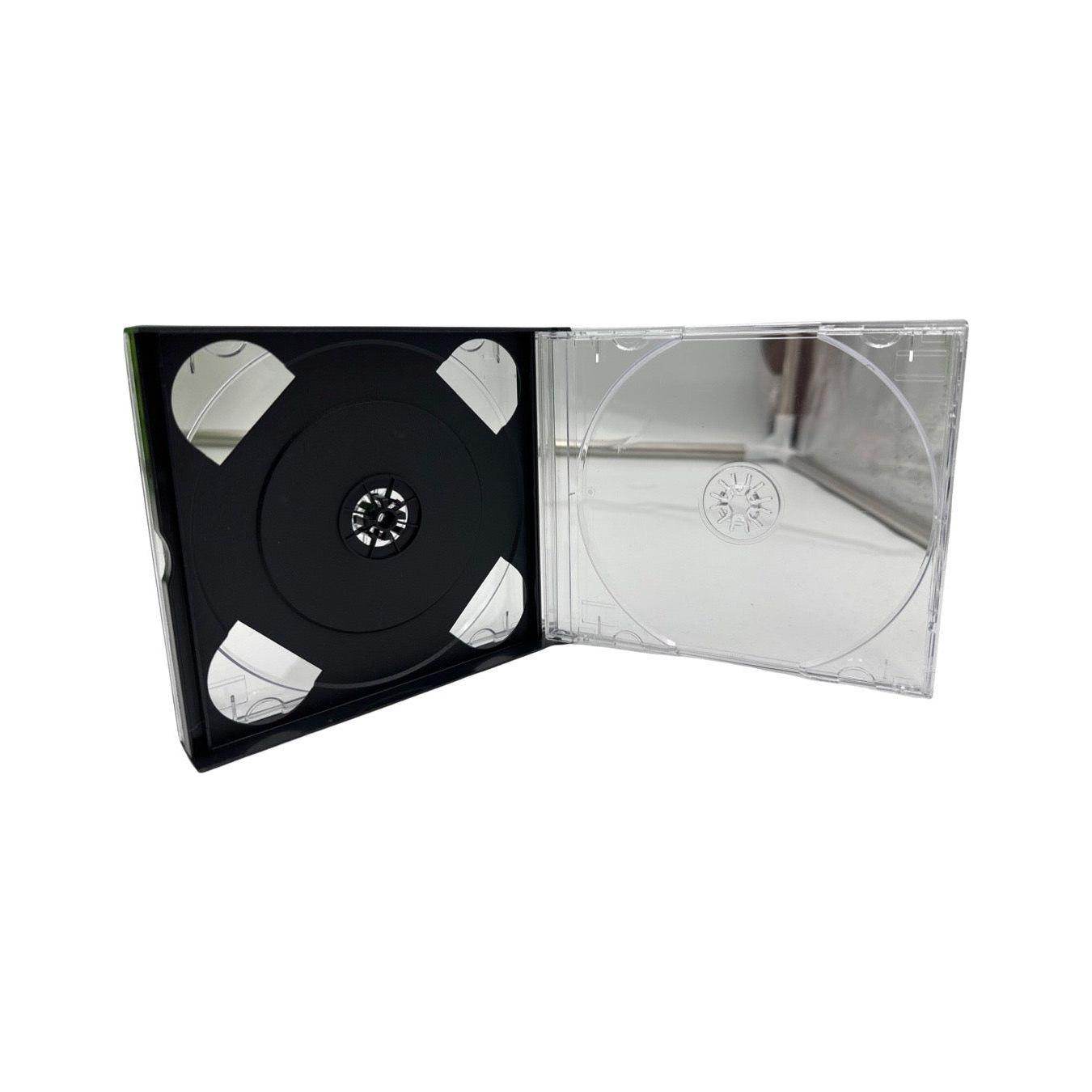 Quad Video Game Clear Replacement Shell Storage Case Playstation, DreamCast, CD's, & PC - 