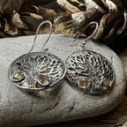 Eden Tree of Life Citrine Earrings - Citrine