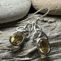 Hellena Trinity Knot Earrings - Citrine