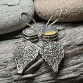 Celtic Leaf Opal Earrings - 