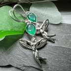 Telyn Celtic Fairy Earrings - Moonstone