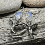 Telyn Celtic Fairy Earrings - Moonstone