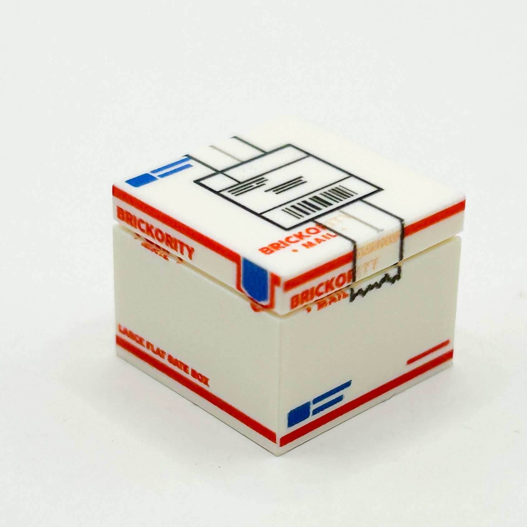 USPS Priority Shipping Box - Custom Printed made using LEGO parts - 