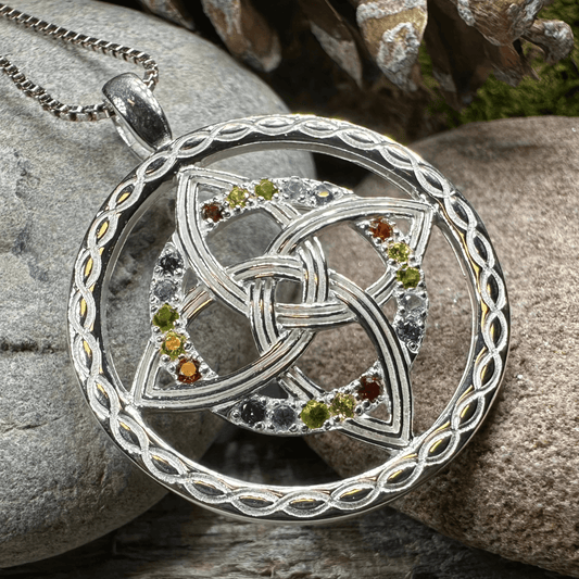 Colors of Ireland Celtic Knot Necklace - 18