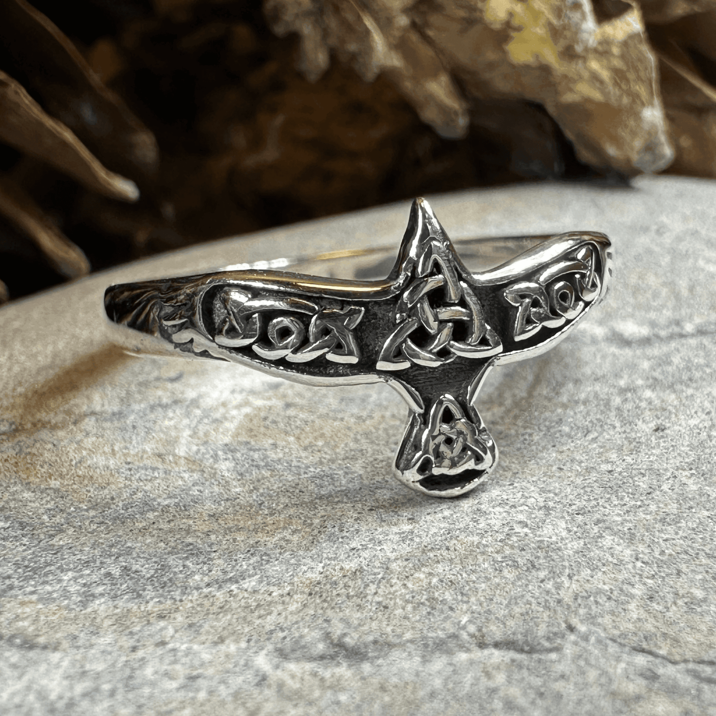 Soar Celtic Raven Ring - 4