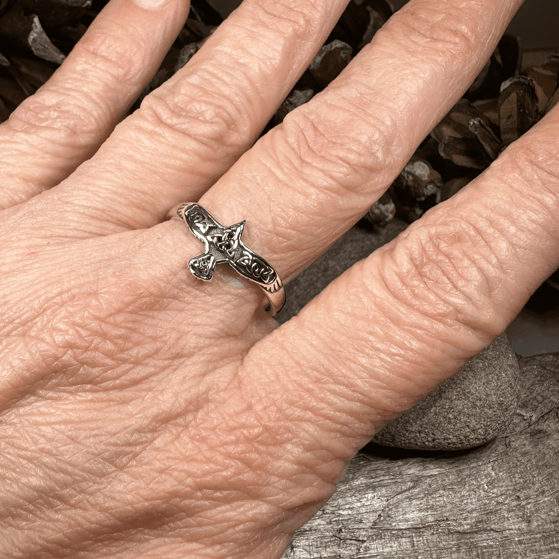 Soar Celtic Raven Ring - 4