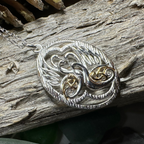 Golden Children of Lir Swan Necklace