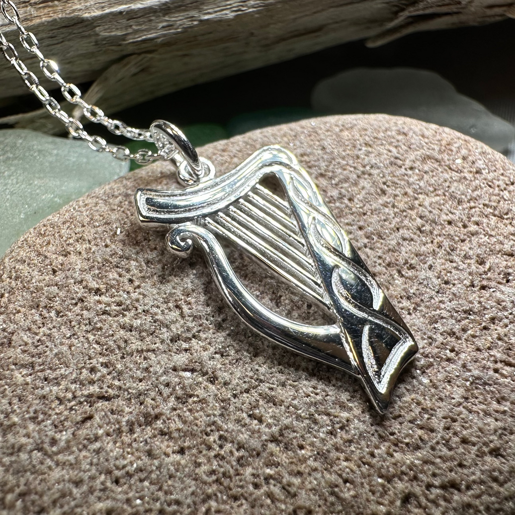 Alianna Irish Harp Necklace
