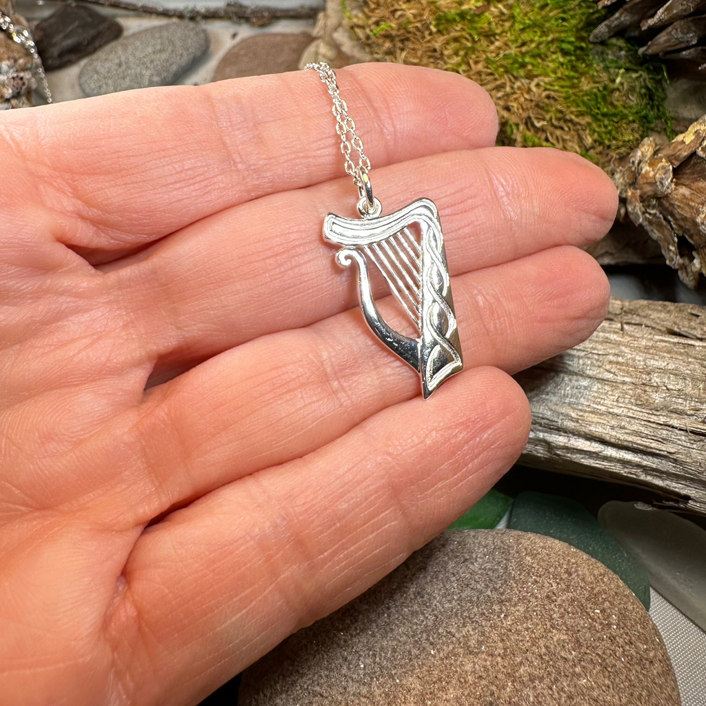 Alianna Irish Harp Necklace