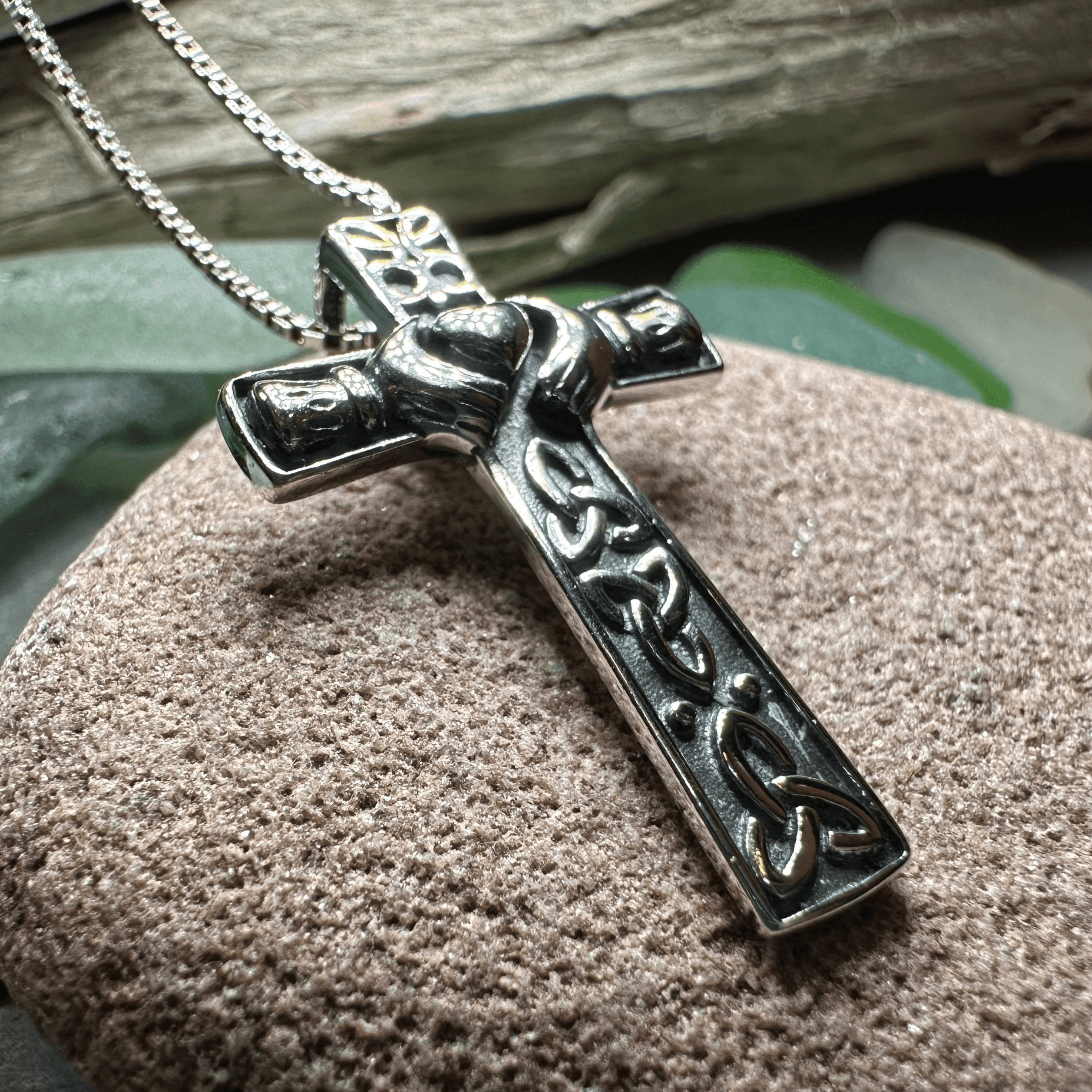Dayle Celtic Cross Claddagh Necklace - 