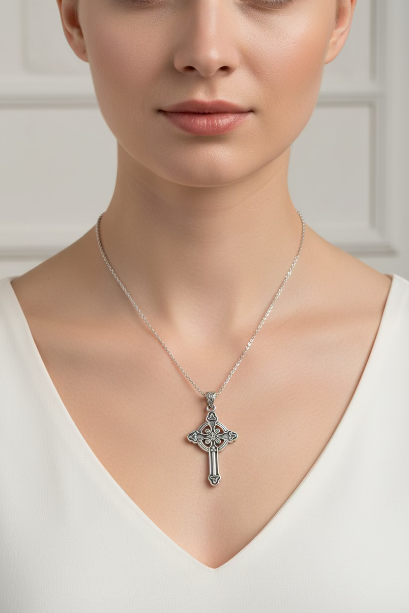 Chay Celtic Cross Necklace