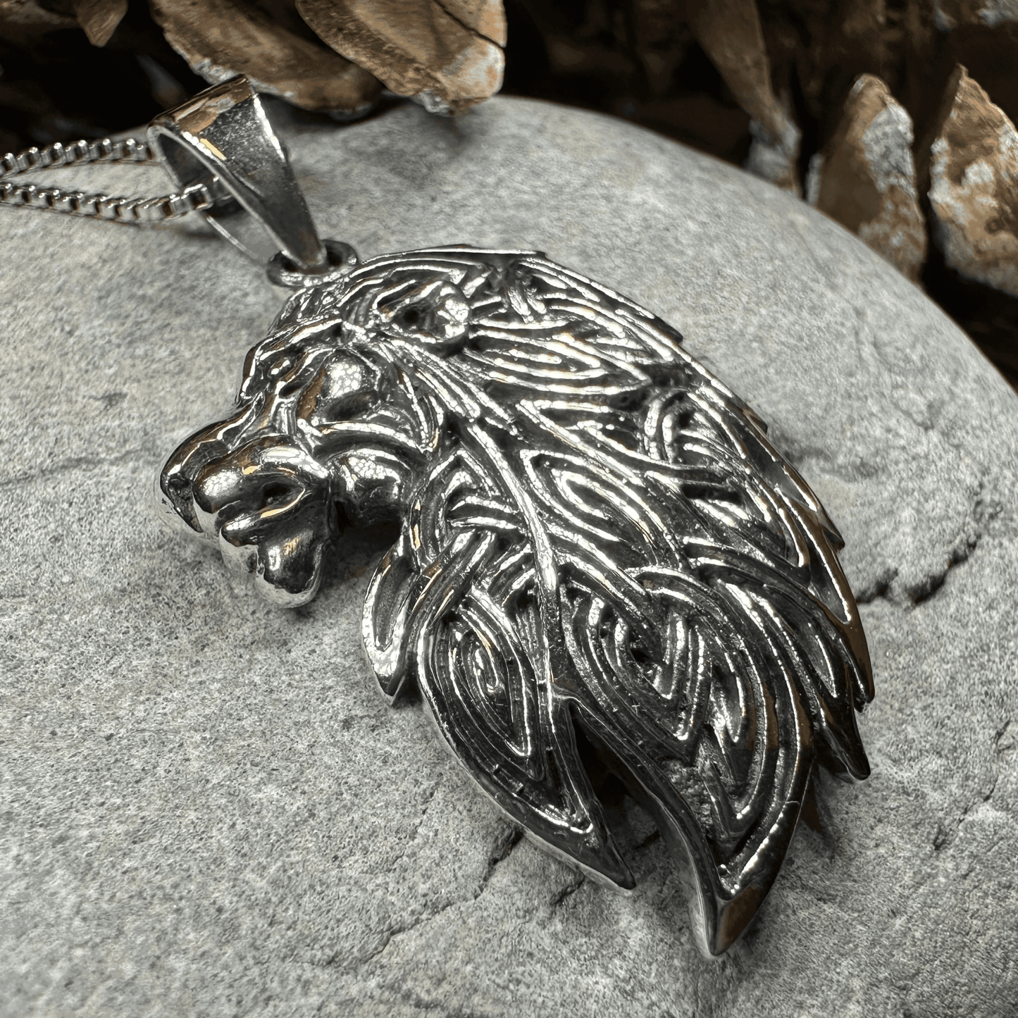 Lael Celtic Lion Necklace - 