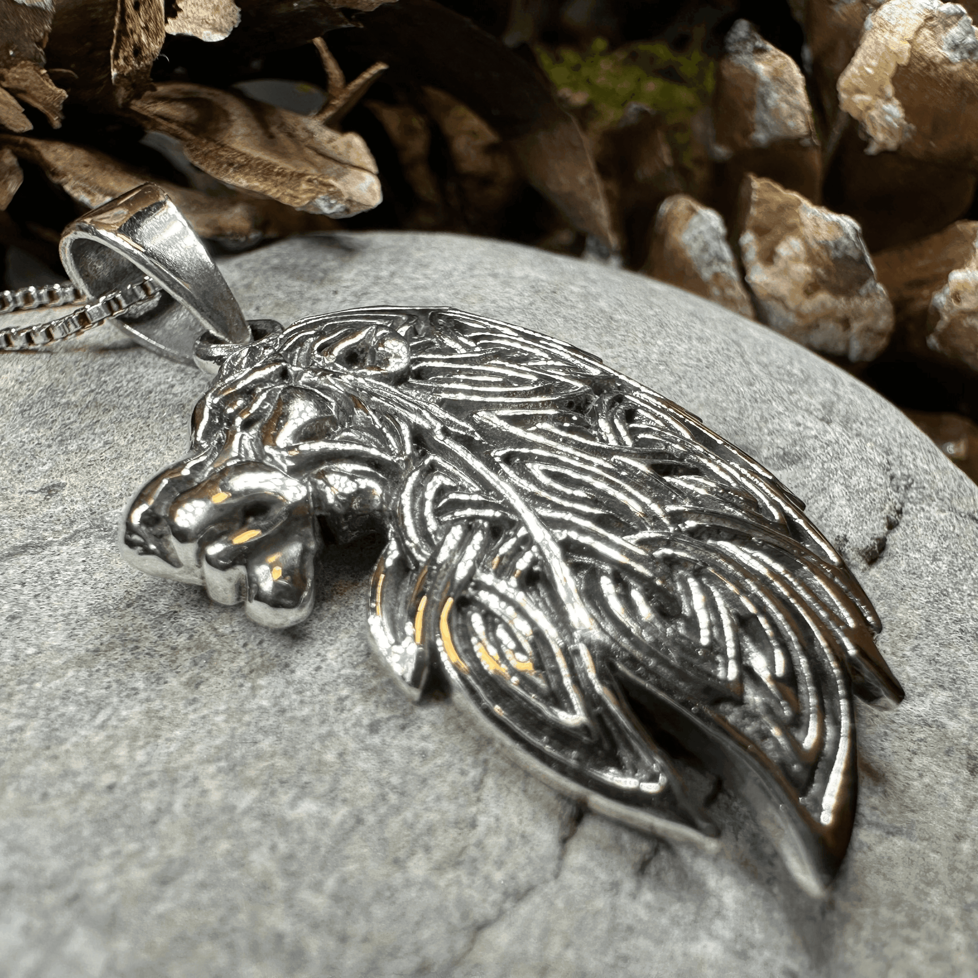 Lael Celtic Lion Necklace - 