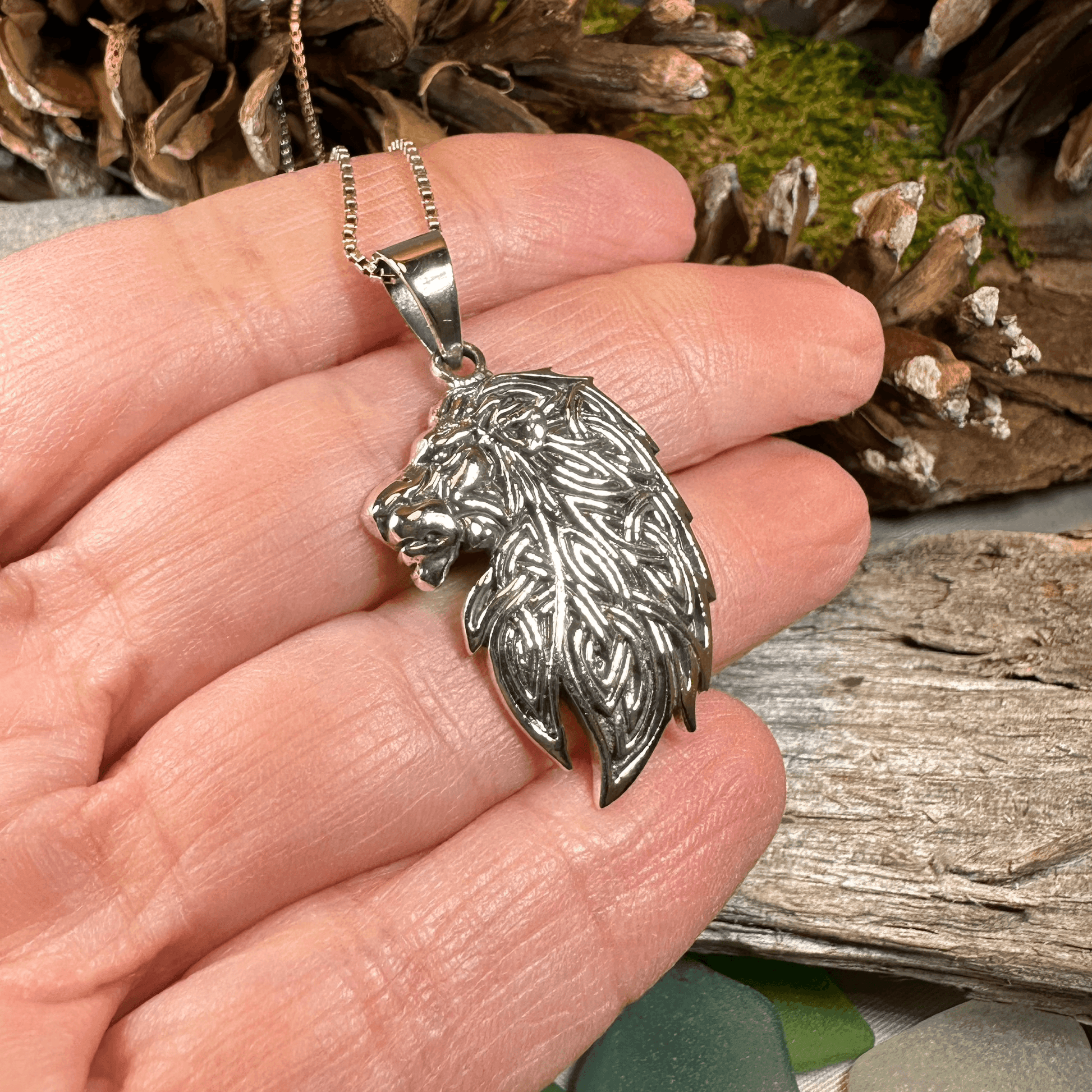 Lael Celtic Lion Necklace - 
