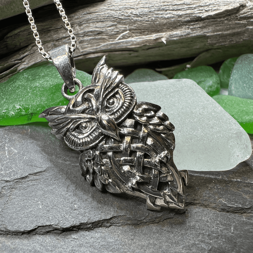 Owl Celtic Knot Necklace - 18