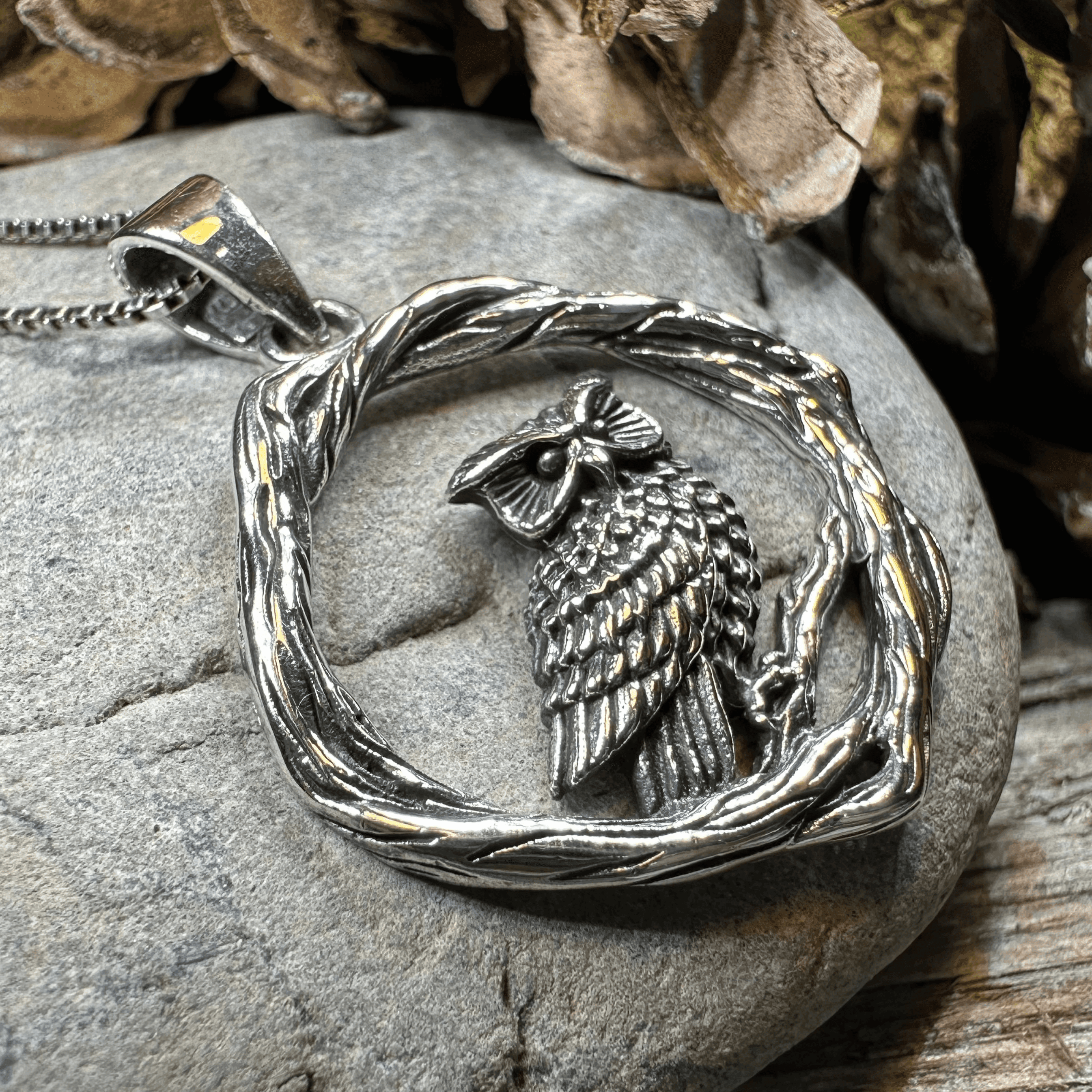 Nightwatcher Owl Necklace - 18